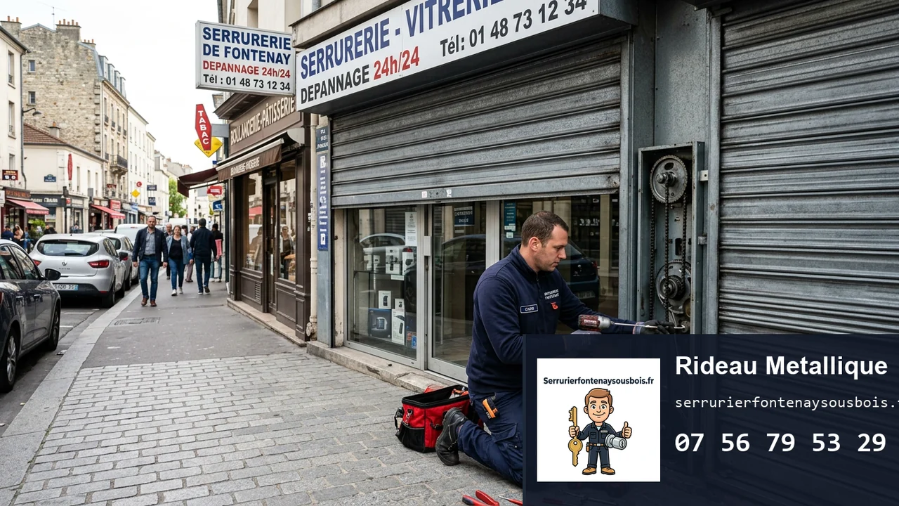 Rideau métallique en panne à Fontenay-sous-Bois : causes, dépannage et prix