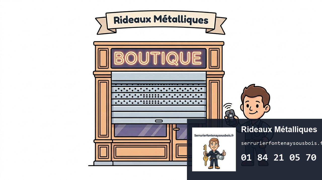Serrurier Fontenay-sous-Bois — Rideaux Métalliques à Fontenay-sous-Bois (94120)